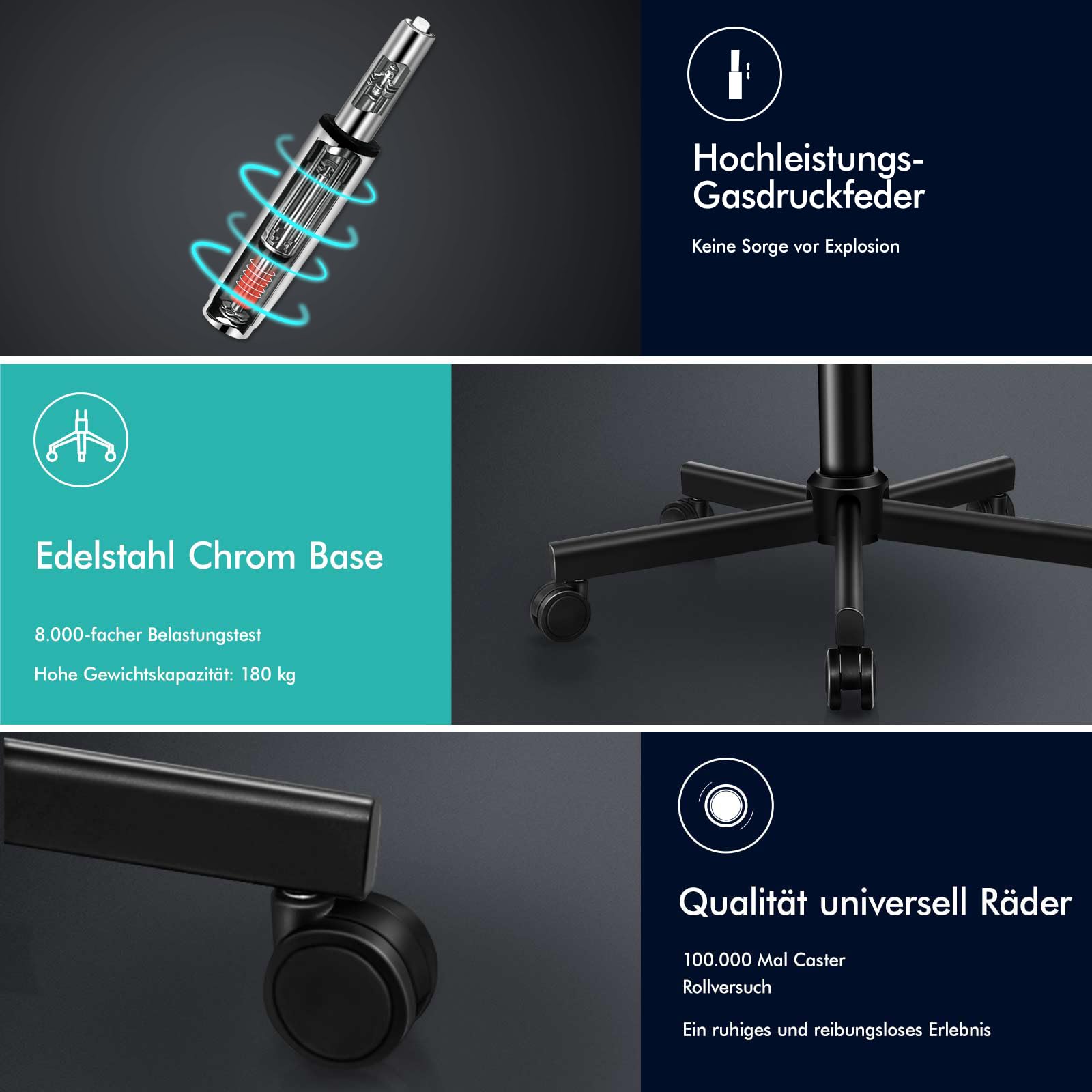 ALFORDSON Bürostuhl Mesh Chefsessel Ergonomischer Schreibtischstuhl, verstellbare Kopfstütze Höhenverstellung, hoher Rückenlehne Netzstuhl Verstellbarer Armlehne,Besprechungsstuhl, bis 180 kg,Schwarz