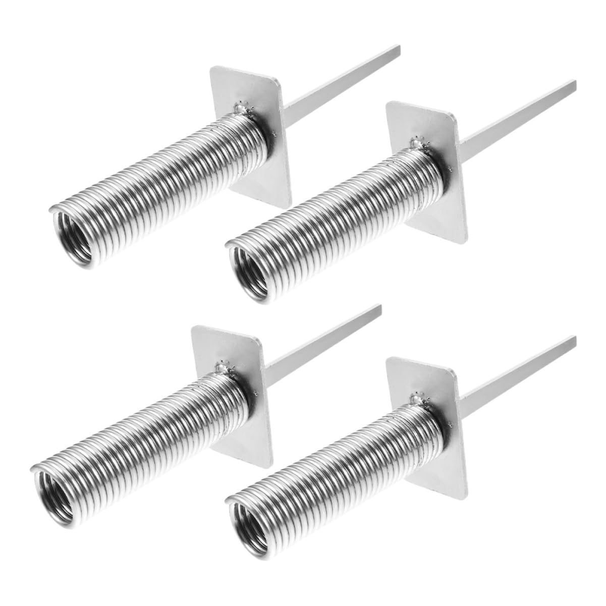 Milisten 4pcs Spring Floor Nails Soccer Ball Soccer Training Accessory Spring-Loaded Spike Training Ground Nail Corner Flag Spike Spring-Loaded Flag Spike Iron Flagpole Football Training