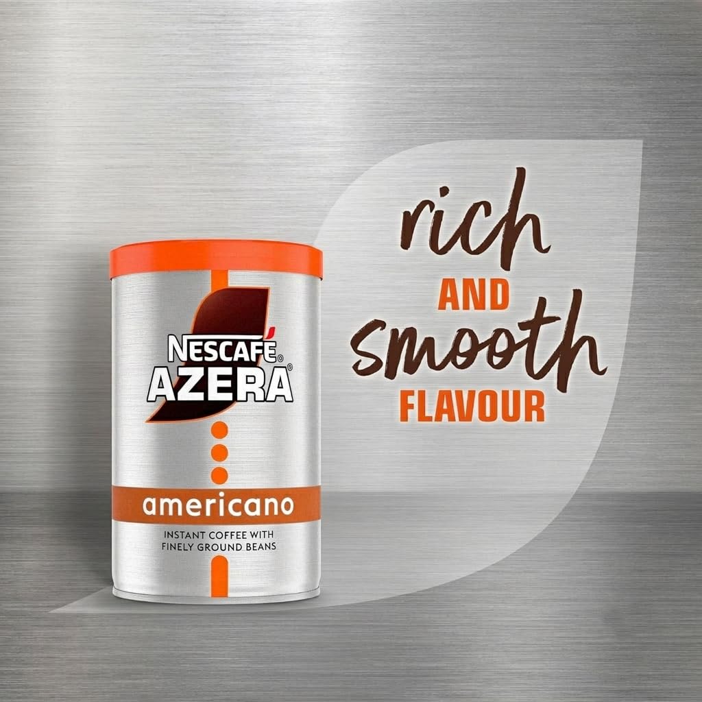 NESCAFÉ AZERA Americano Instant Coffee Tin, 100 g (Pack of 6)