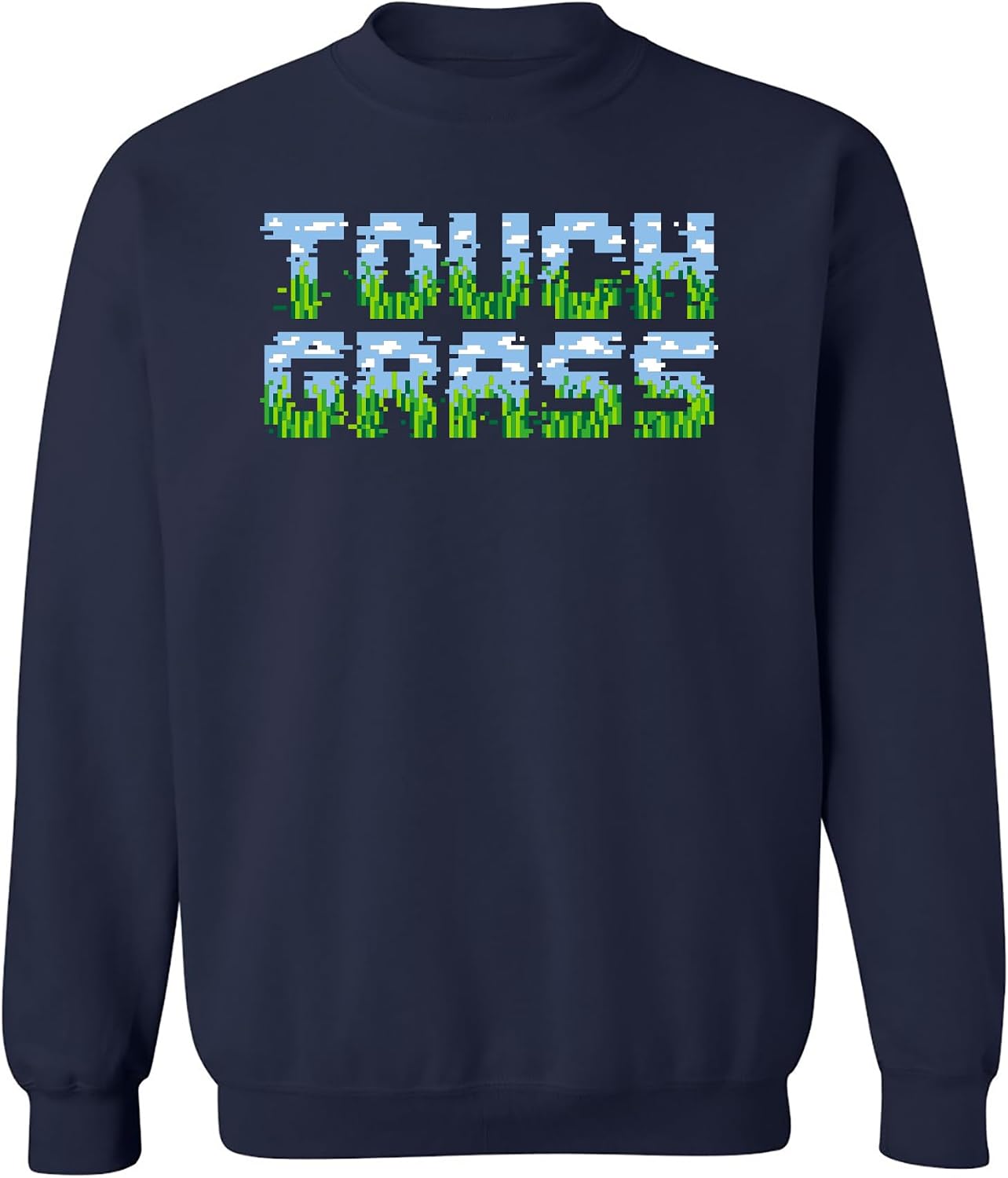 UGP Campus Apparel Touch Grass - Go Offline Outdoors Crewneck Sweatshirt