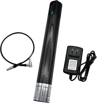 5 Pin-10000mah GPS Pole Battery Compatible with Topcon GR-3 GR-5 Hiper GPS Receiver Pole Power Stick BL10000 with Charger and Cable 11.1V