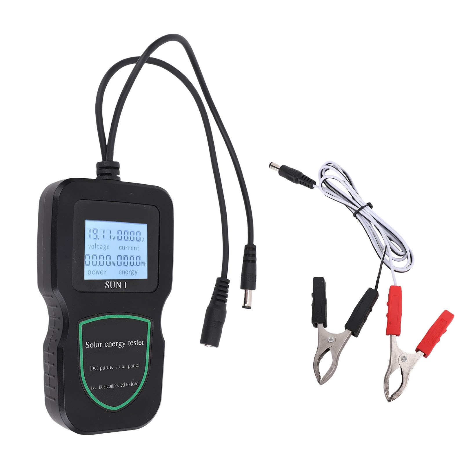 Greensen 200W Tester per Pannelli Solari, Multimetro Fotovoltaico MPPT con Display di Corrente, Tensione, Potenza Ed Energia per Test, Diagnostica e Ricerca su Pannelli Solari