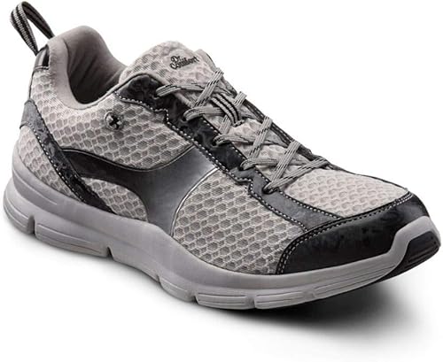 Dr. Comfort Chris Men's Therapeutic Extra Depth Athletic Shoe: Grey 11 Wide (E/2