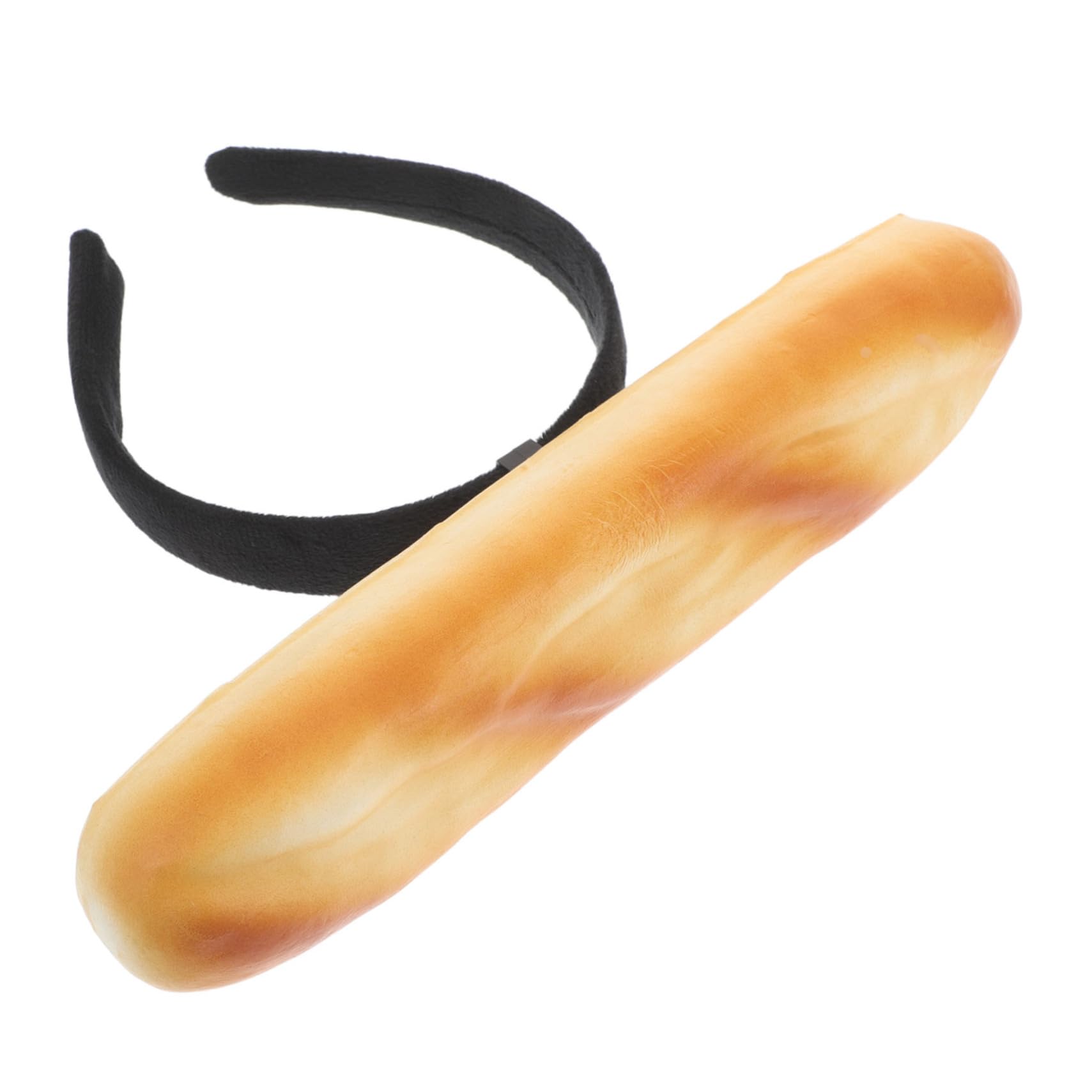 BESTYASH Creative Baguette Headband for Women Fun Food Hair Accessory for Cosplay Spa Makeup and Birthday Parties Non Slip Lightweight Design for Photos and Live Streaming