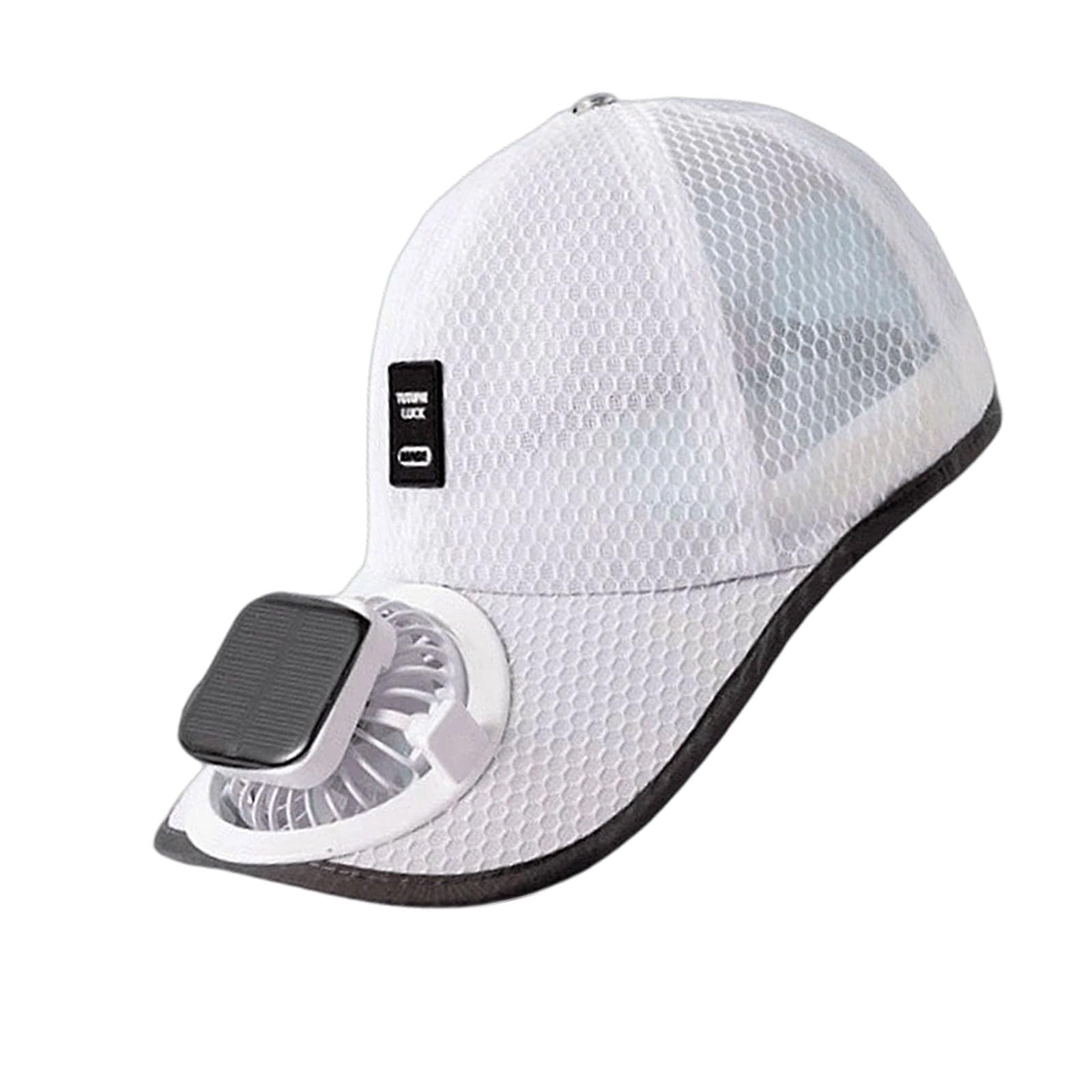 Jazuaiao Powered Cooling Baseball Cap with USB Rechargeable Battery and Adjustable Wind for Outdoor Activities Unisex Ventilated Cap