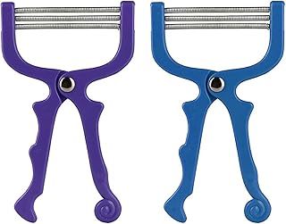 RSYHVG 2 Pieces Handheld Facial Hair Removal Threading Beauty Epilator Tool Removal Threader Remover Spring Facial Hair Epilator Use for Women Face Hair Removing Beauty Tools Random Color