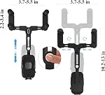 Phone Mount for Car, Rear View Mirror Phone Holder, Rotatable and Retractable Phone Holder for Car Compatible with iPhone Samsung All 4-7 Inch Cell Phones