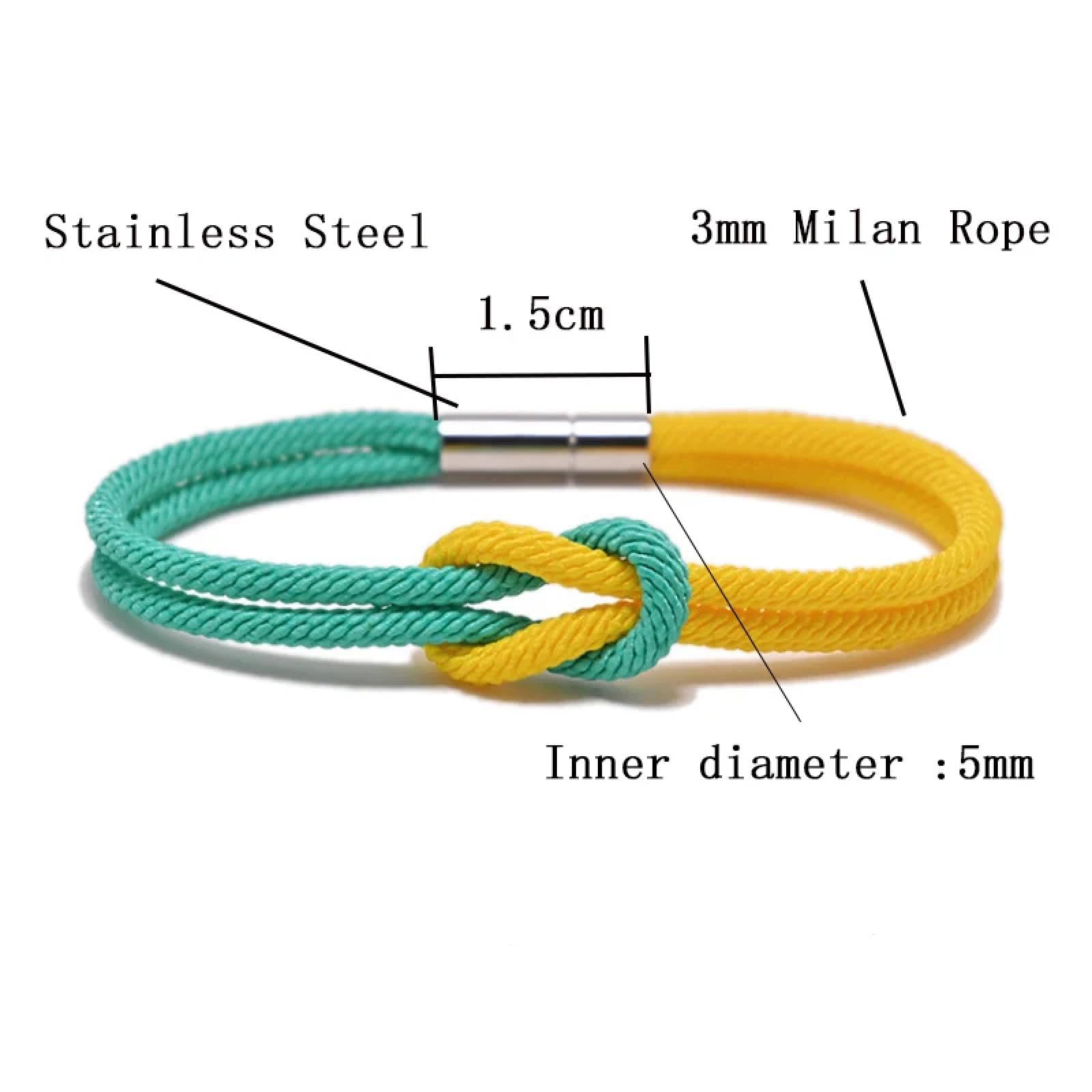 YCTTKDD Bracciale Bracciale Unisex per Uomo e Donna per Uomo/Donna/Coppie/Amanti/partnerRegolabile