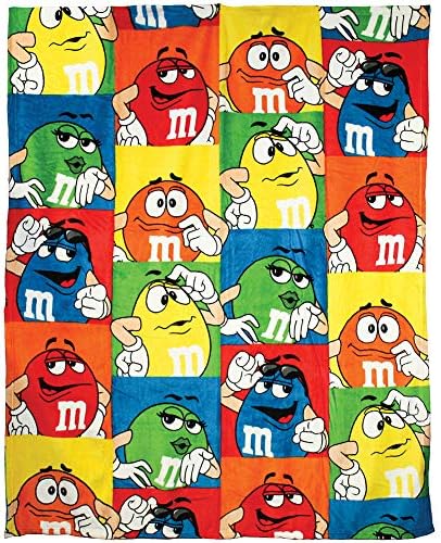 Maple Down Character Squares Blanket, 50 x 60, Multi-Colored