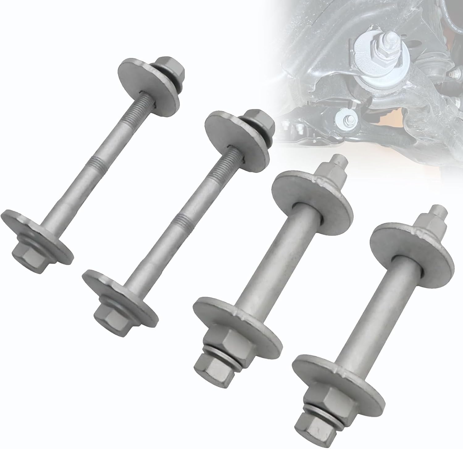 Priprilod Lower Control Arm Cam Bolts Kit Fit for Toyota 4Runner 2003-2009 Fit for FJ Cruiser 2007-2010 Fit for Tacoma 2005-2016 Front Suspension Camber Lower Control Cam Plate 48409-60020 48190-60020