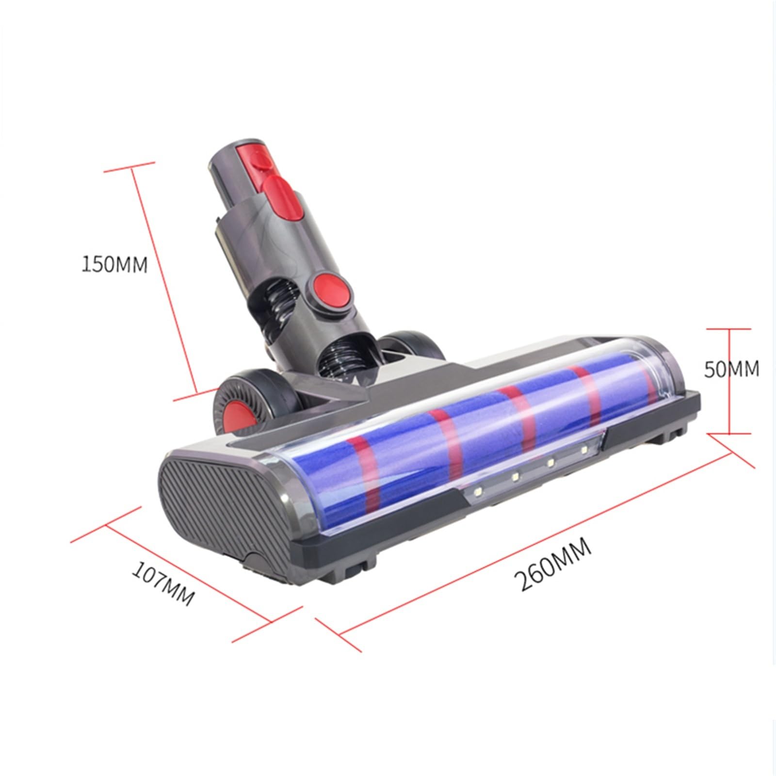 Kompatybilny Z Dyson V7 V8 V15 Motorized Brush Roll | Głowica Turbo Anti-Tangle | Silniejsze Ssanie | Części Do Odkurzaczy