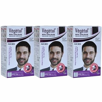 Vegetal Bio Color Dark Brown 25gm Pack of 3