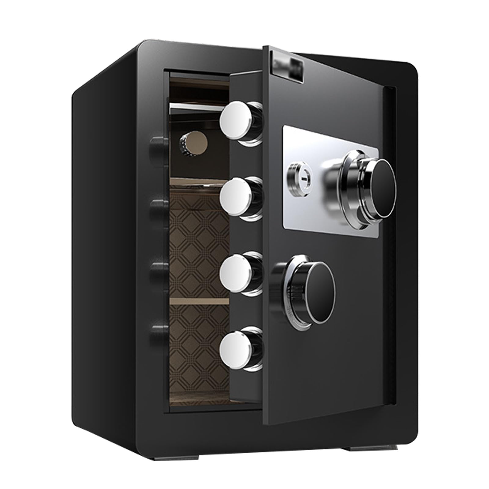 IEOWY Dial Combination Safe ， Adjustable Shelf Security Box for Home, Fire Safe for Money, Cash, Jewelry, Handgun