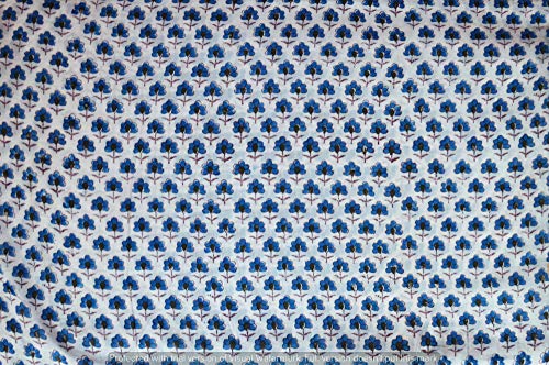 Tissu d'impressions indiennes sur 10 yards pour créer une écharpe fluide