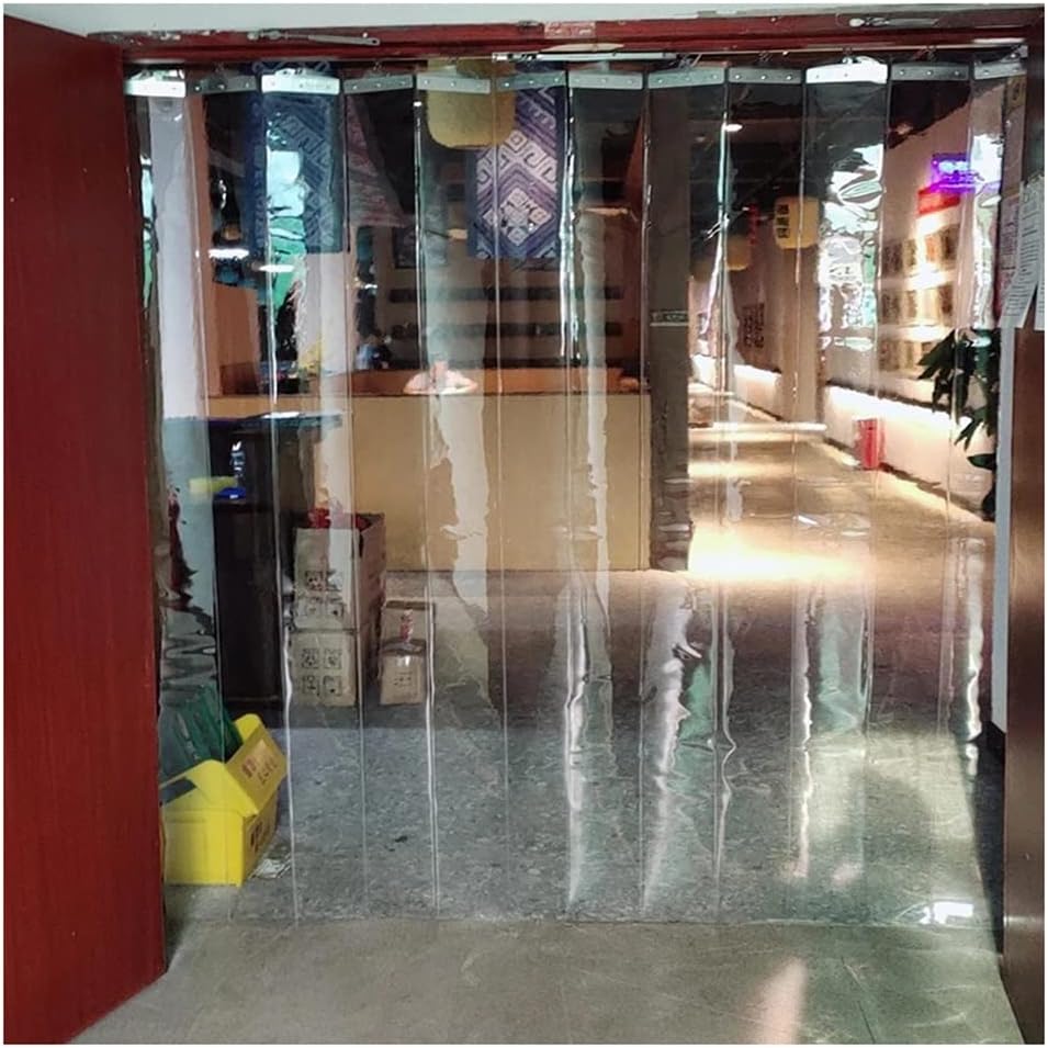 Plastic Strip Curtain, Foldable Freezer Curtain, Clear Pvc Door Curtain