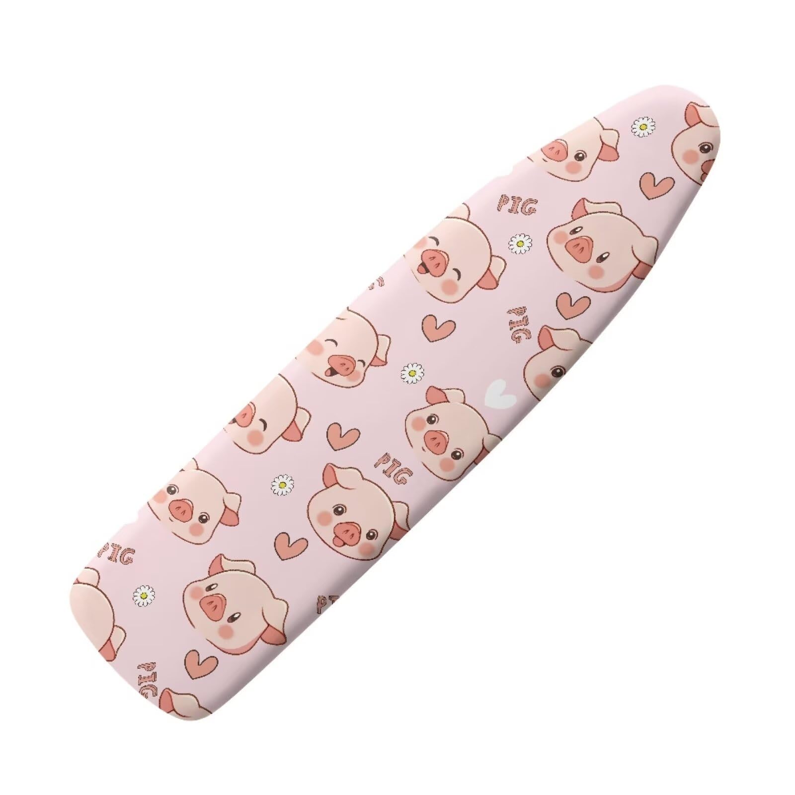 Nghmk Cute Pig Funny Ironing Board Cover Standard Size Fits Most Standard Iron Boards With 100% Cotton,Easy To Install