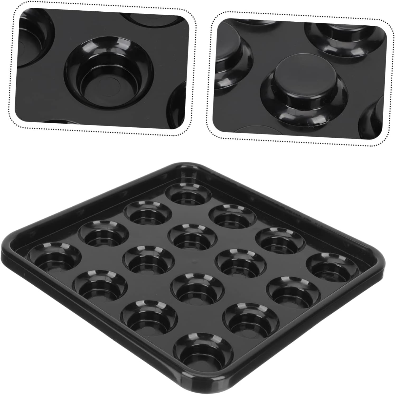 LIOOBO Billiard Rack Snooker Ball Storage Tray Organizing Bin for Pool Table Balls