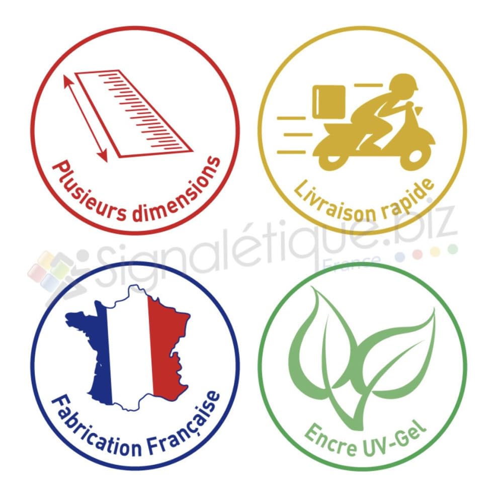 Signalétique.biz France Plaque acrylique PMMA transparente 4 mm 100 x 90 cm