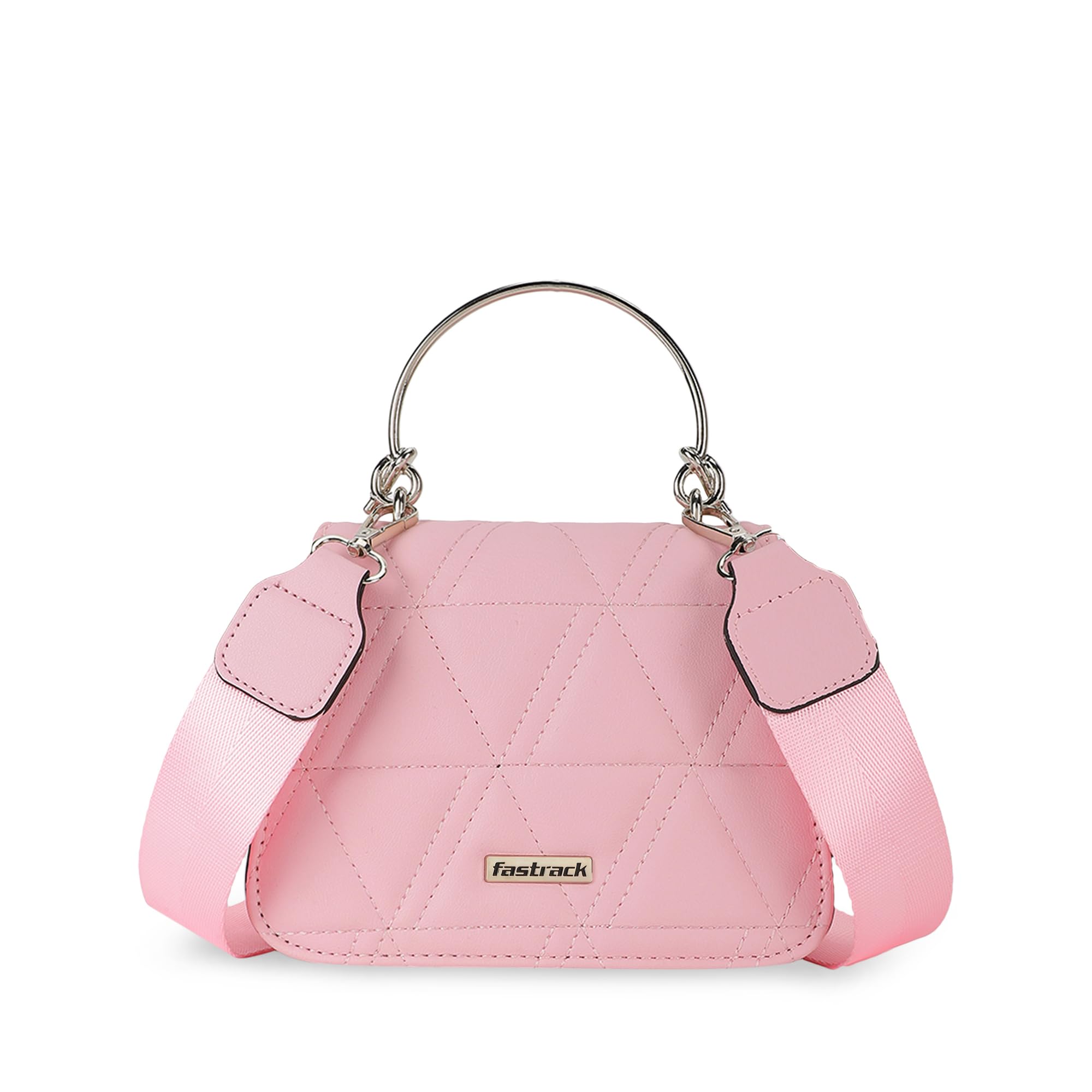 Fastrack Quilted Design Sling Bag For Women, Ladies And Girls | Stylish And Trendy Handbag | Adjustable Sling Straps | Made Up Of Semi Pu Leather, White (B0D9BKKQGK) Amazon Price History, Amazon Price Tracker