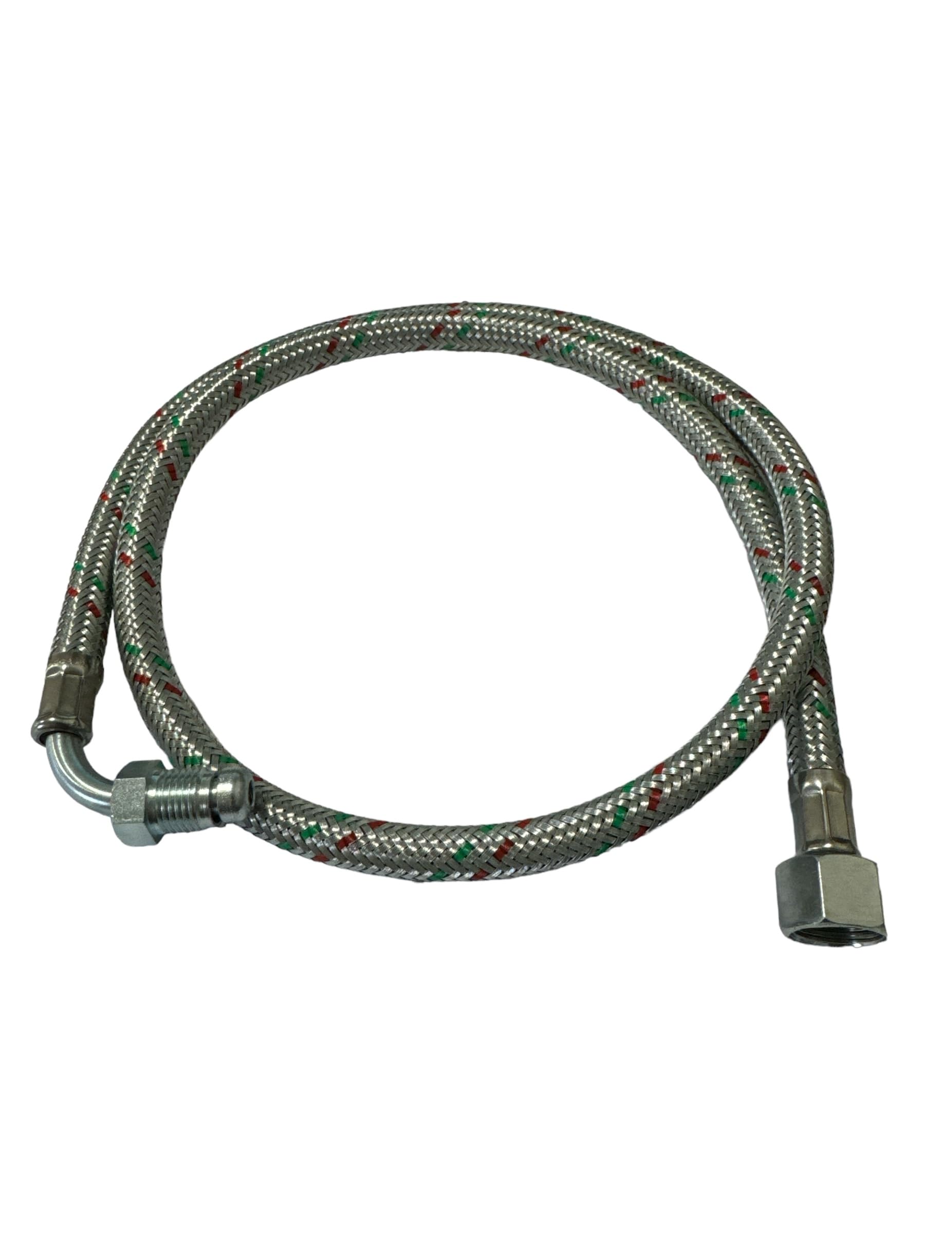 Hanicks Women's Silver Grant Rbs36 Flexible Braided Oil Line Hose 1/4" X 3/8" F Nut. 900Mm Long Genuine Part