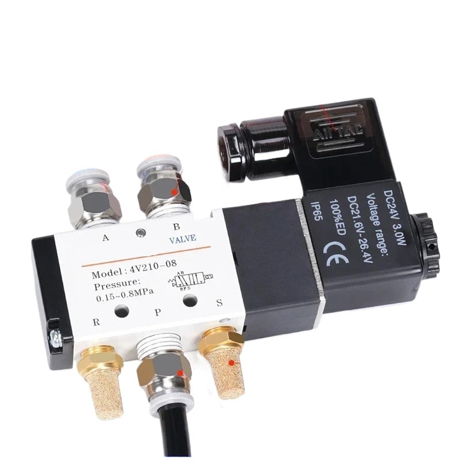 Vanne magnétique pneumatique 4v210-08 AC110V commande directionnelle air comprimé