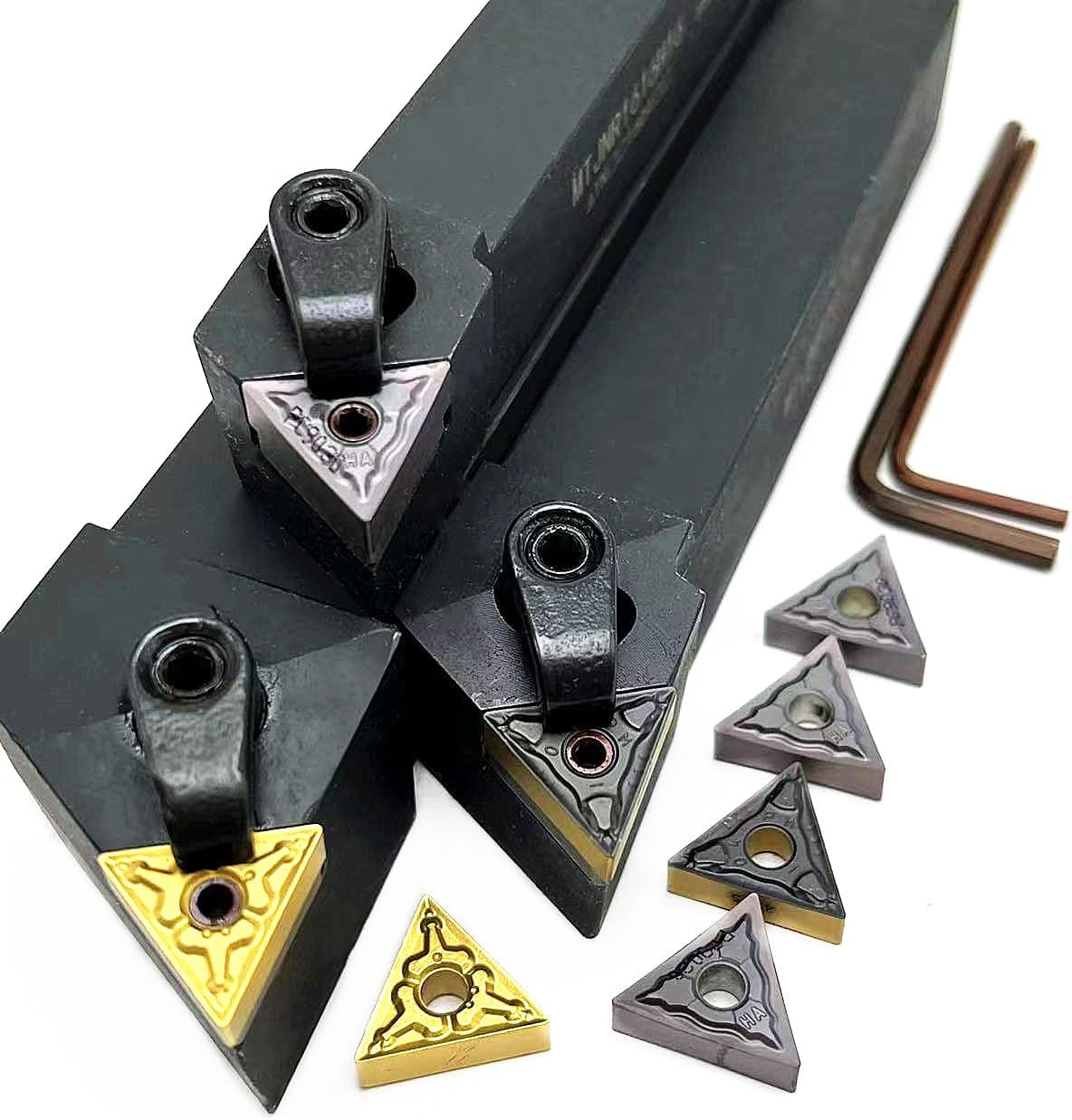 1pcs MTJNR1616H16 MTJNR2020K16 MTJNR2525M16 External Turning Tool Lathe Turning Tool Holder +10pcs TNMG160404 Carbide Inserts Lathe Cutting Tools(MTJNR2020K16,TNMG160404 T9125)