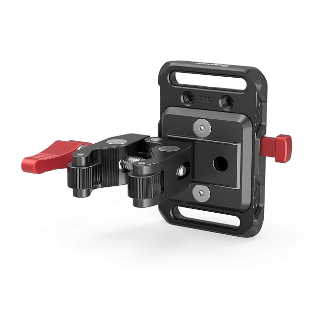 SmallRig SMALLRIG V Mount Battery Plate, Mini V-Lock Mount with Crab-Shaped Clamp