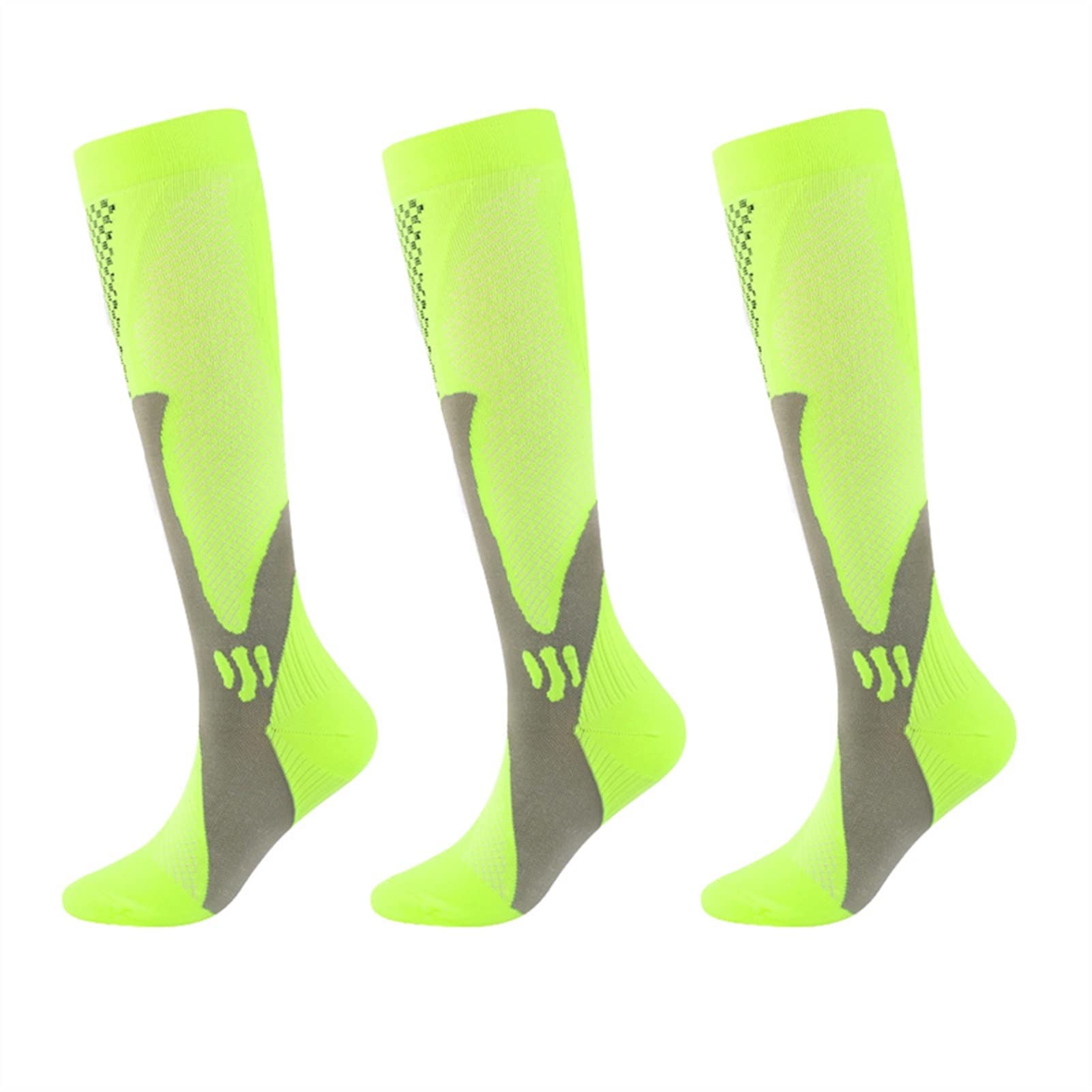 3 Pares/Conjunto de Calcetines de Ciclismo de compresión almacenaje Deportes al Aire Libre Corriendo Calcetines de Senderismo
