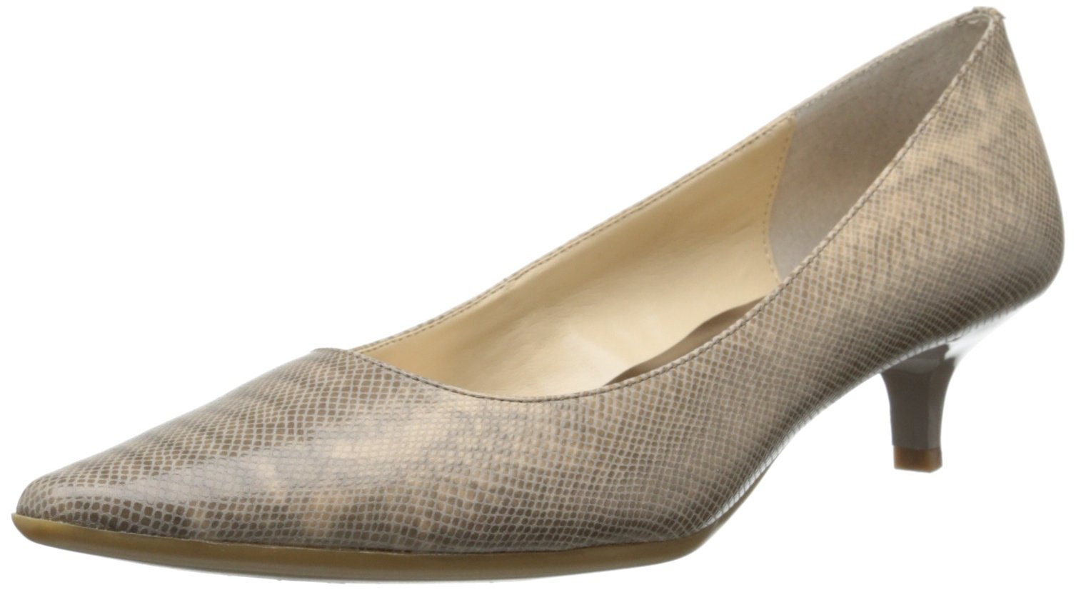 Calvin Klein Women's Diema Mini Python Kitten Heel Pump