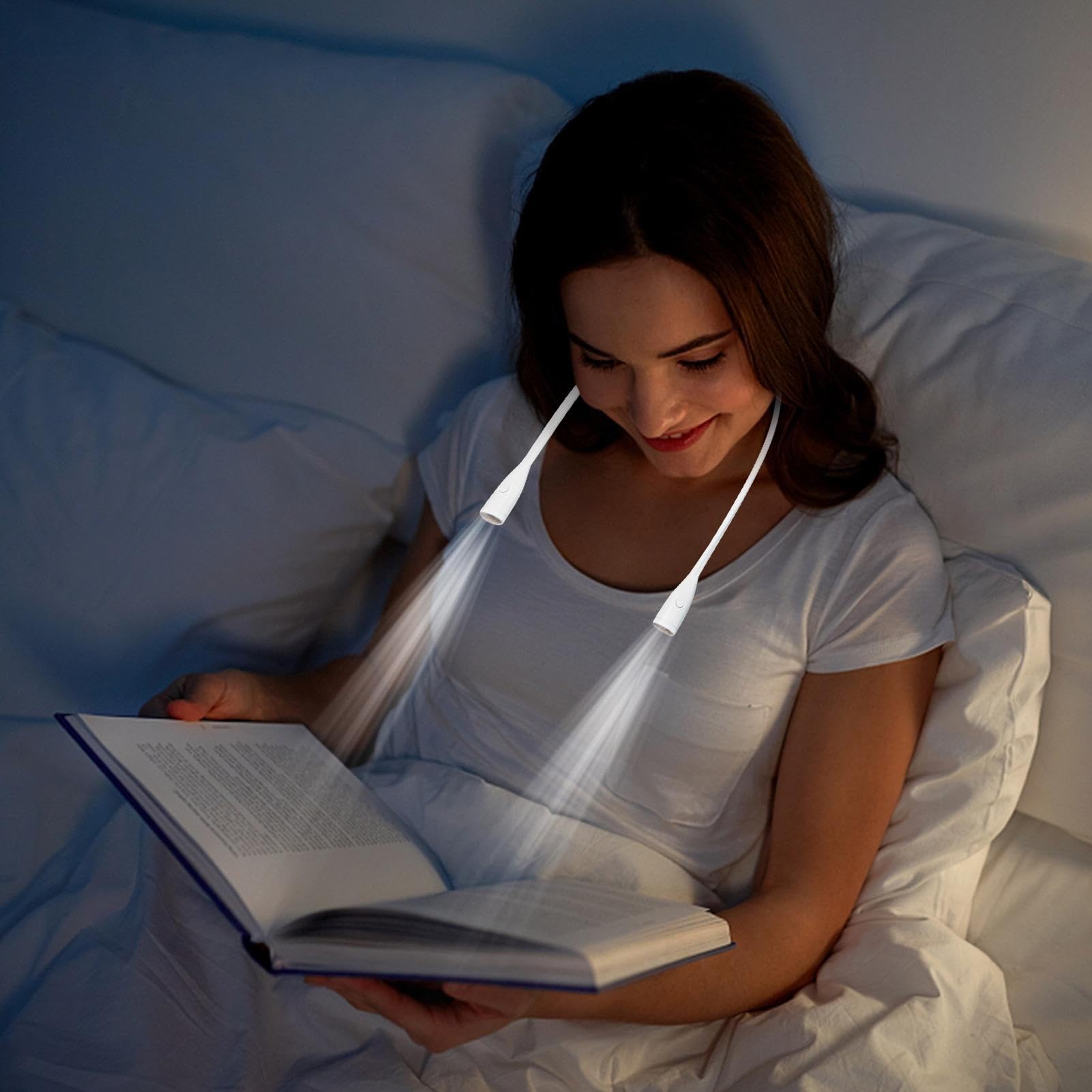 Luce LED Abbraccio USB Alimentato LED Hands Free Lettura Crochet Craft Lampada