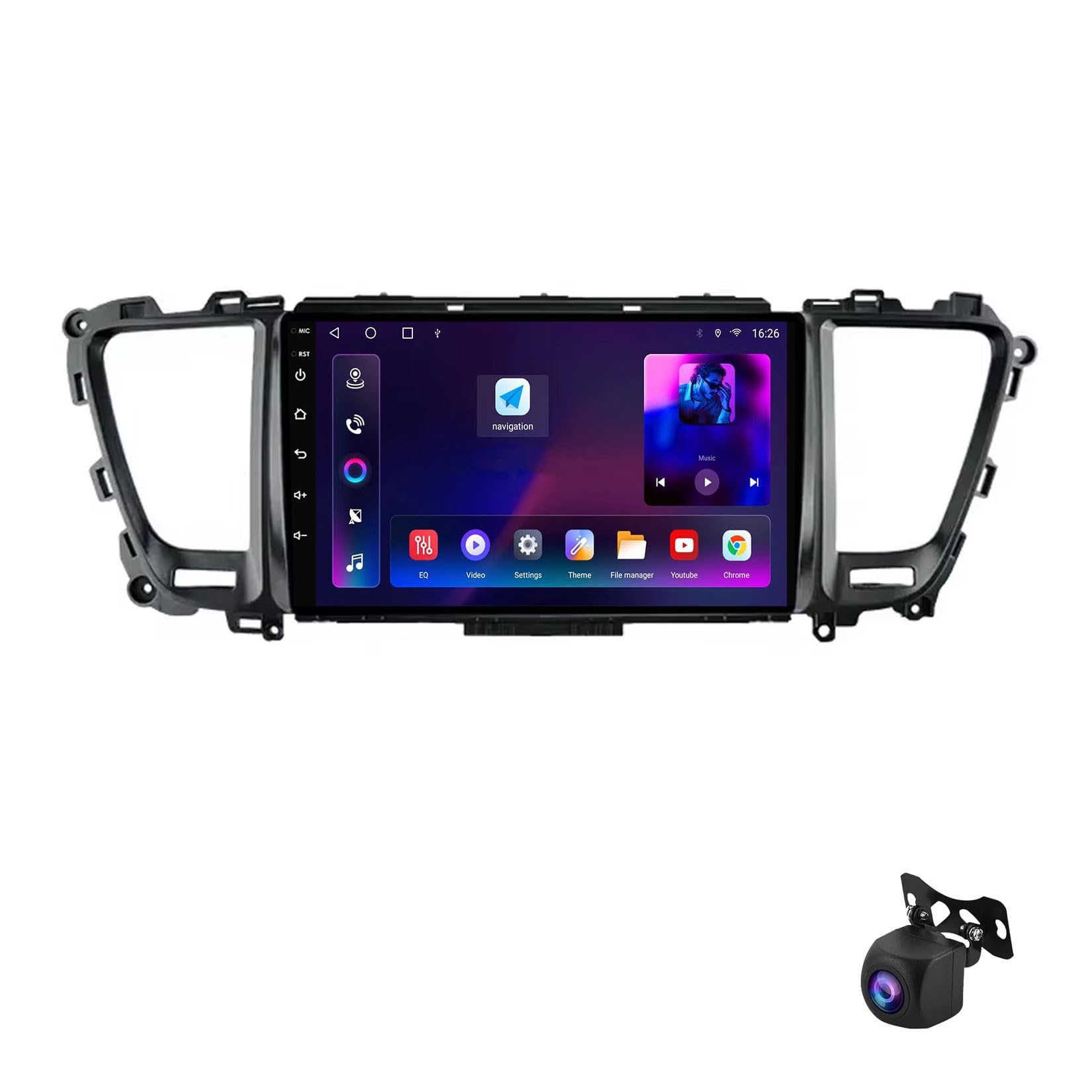 Radio samochodowe stereo z systemem Android 12 z nawigacją GPS do Kia Carnival YP Sedona 2014-2020 9-calowy ekran dotykowy radio samochodowe Bluetooth odtwarzacz multimedialny obsługa 4G /