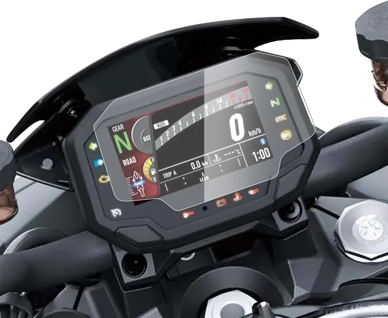 Instrument Film Dashboard Screen Protector Replacement for Kawasaki Ninja 650 / 1000SX / 7 Hybrid / e-1 / 1100SX / Z500 SE / Z650 / Z900 / Z e-1 / Z H2 / ZX-4RR / ZX-6R / ZX-10R / Versys 650 2020-2025 Cluster Display Screen Protective Cover
