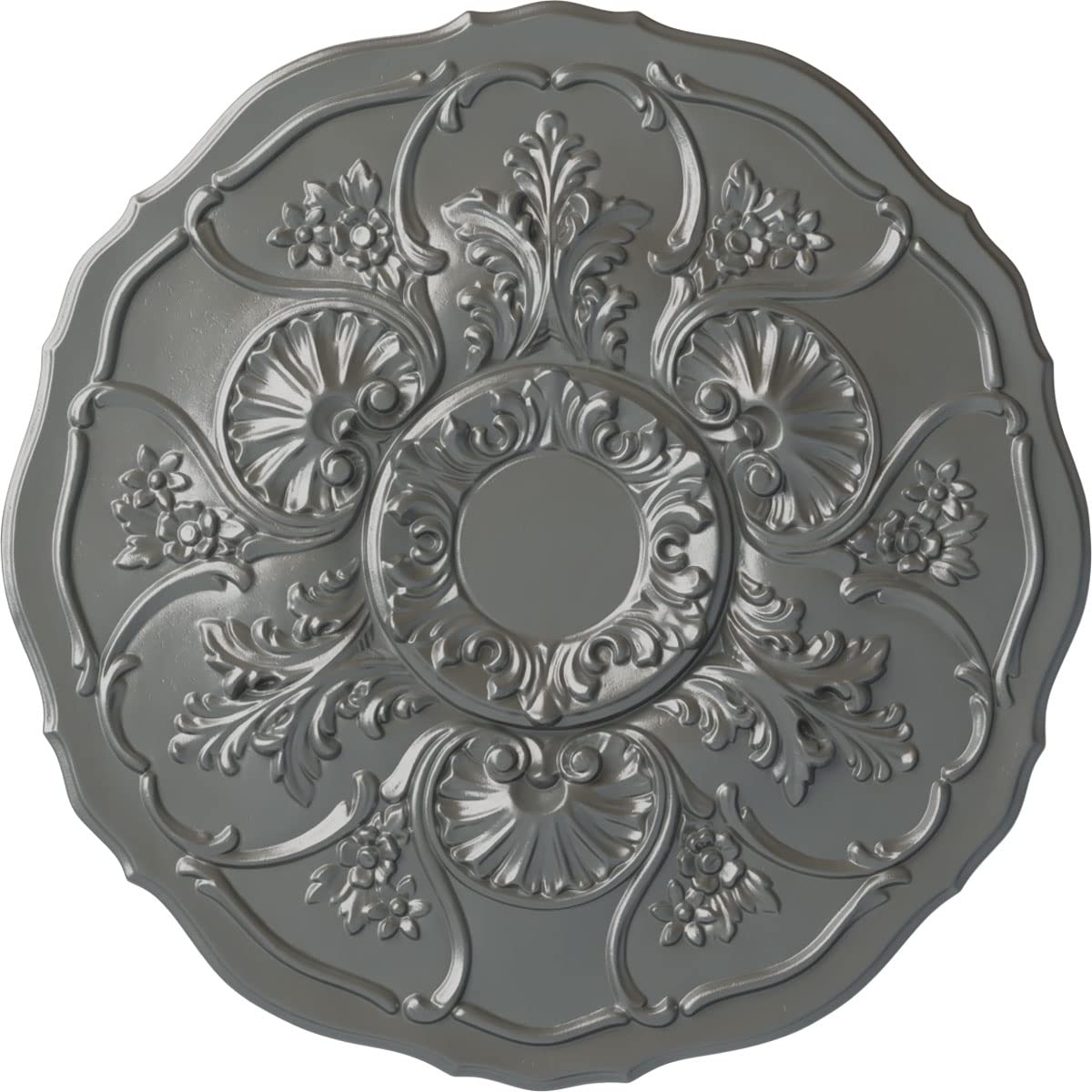 Ekena Millwork CM22CNSLS Cornelia Ceiling Medallion, Silver