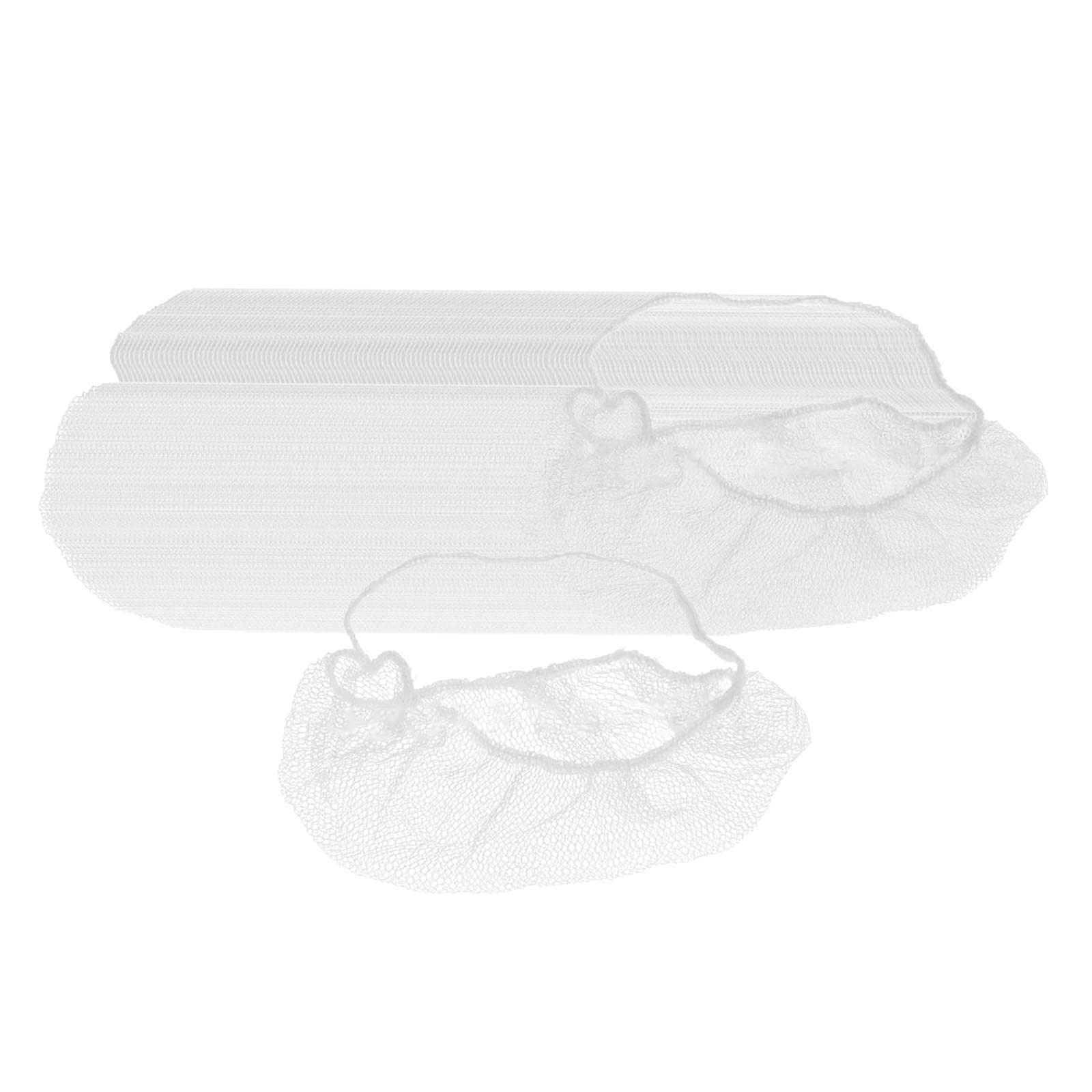 Lot de 100 filets de protection pour barbe, accessoires durables, blancs, élastiques
