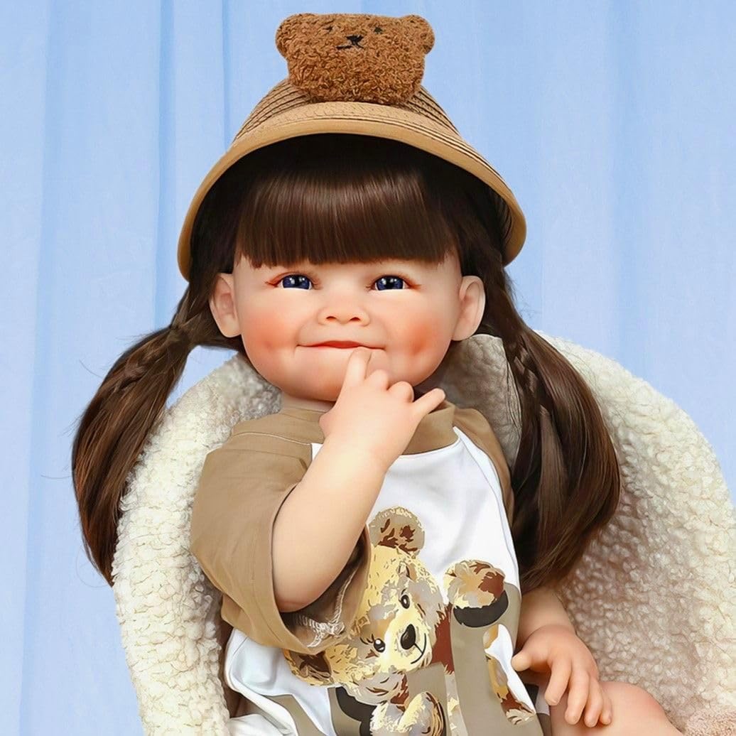 DOLLHOOD Reborn Babypuppen 45,7 cm lebensechte realistische Babypuppe aus Vinyl mit