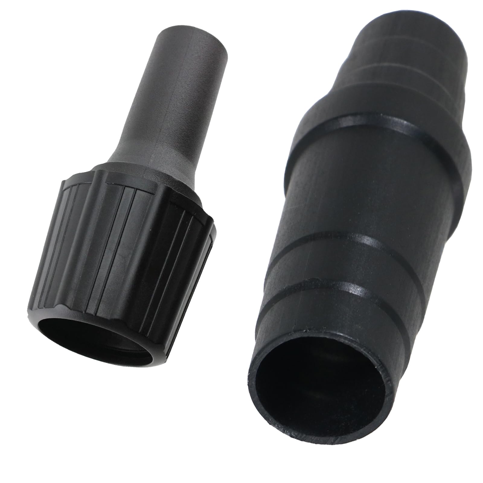 Spares2go Black Tool Adapter + Adaptor Nozzle Set Compatible With Ryobi Vacuum Hose Dust Port Extractor Sander Saw (30Mm 32Mm 35Mm 38Mm)