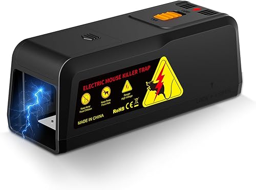 X-PEST Trampa electrónica para ratas, paquete de 1  Trampa eléctrica para ratas grandes para uso en interiores, trampa reutilizable para roedores,
