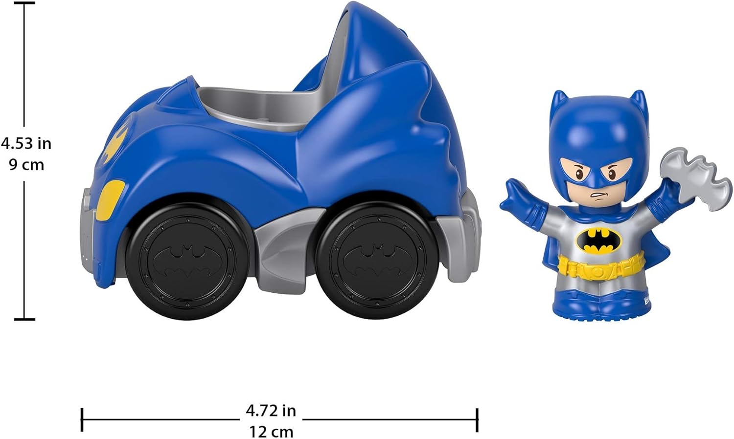 Fisher-Price Little People DC Super Friends Crime Fighting Gift Set, Batman Toy Vehicle and Figure Gift Set for Toddlers and Preschool Kids Ages 1 to 5 Years