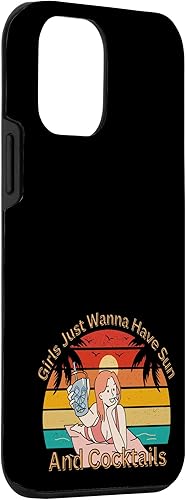 Vista 30 de iPhone 14 Girls Just Wanna Have Sun And Cocktails Squad Trip Woman's Case