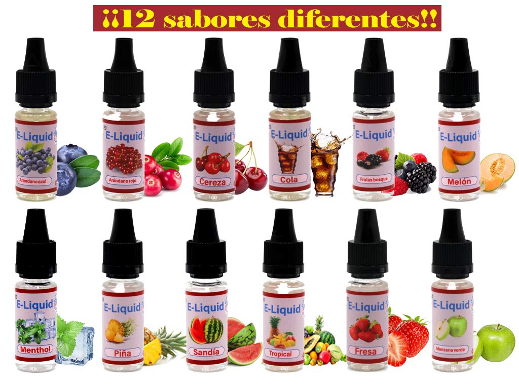 E-Líquido NY FLAVORS, 12 X 10mL E Liquido Vaper Pas le Nicotine, E-Liquid  VG60/PG40, Set E-Líquido pour cigarette électronique : Amazon.fr: High-Tech