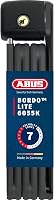 ABUS Bordo Lite 6055K SH összecsukható kerékpárzár tartóval - fekete - 85 cm 1