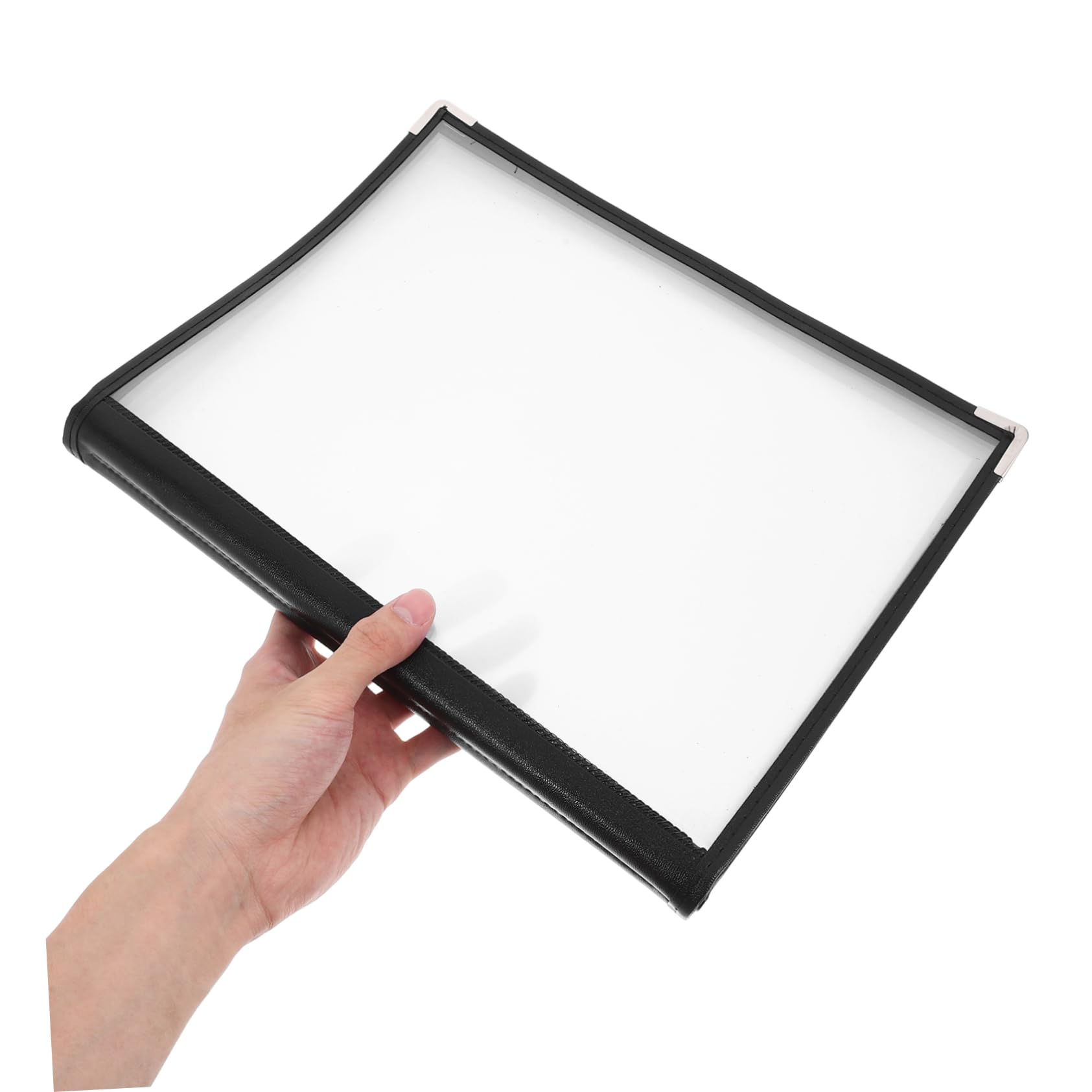 Libro de Menú Pvc Transparente de 10 Páginas y 20 Lados | Carpeta para Bares y Restaurantes, Organización Fiable, Fácil de Llevar