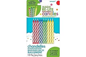 Velas de cumpleaños mágicas multicolores (2,5 pulgadas) 120 unidades - Reutilizables y...