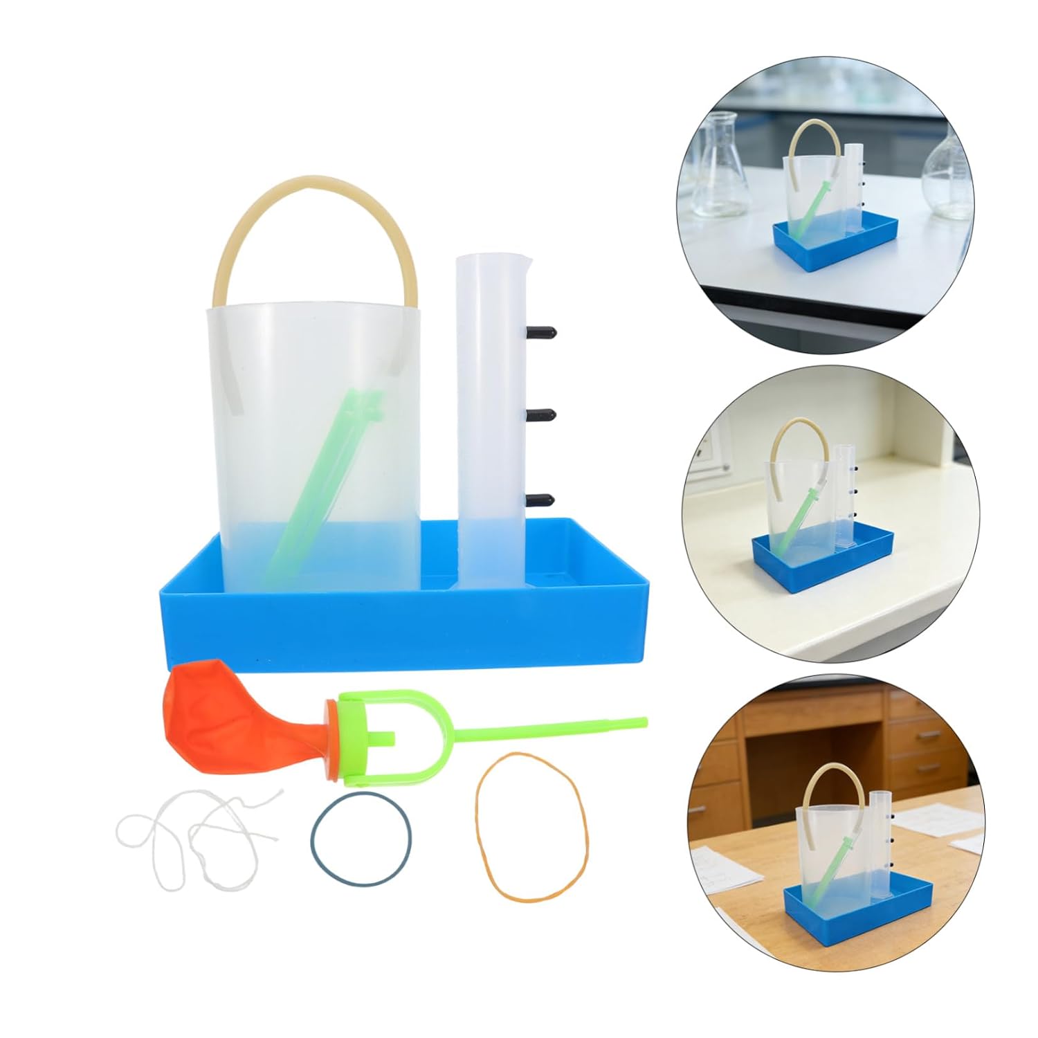 1set Liquid Pressure Experiment Kit for Physics Teaching School Laboratory Instrument for Depth Correlation Science Projects Easy Setup Teaching Device for High School Classroom