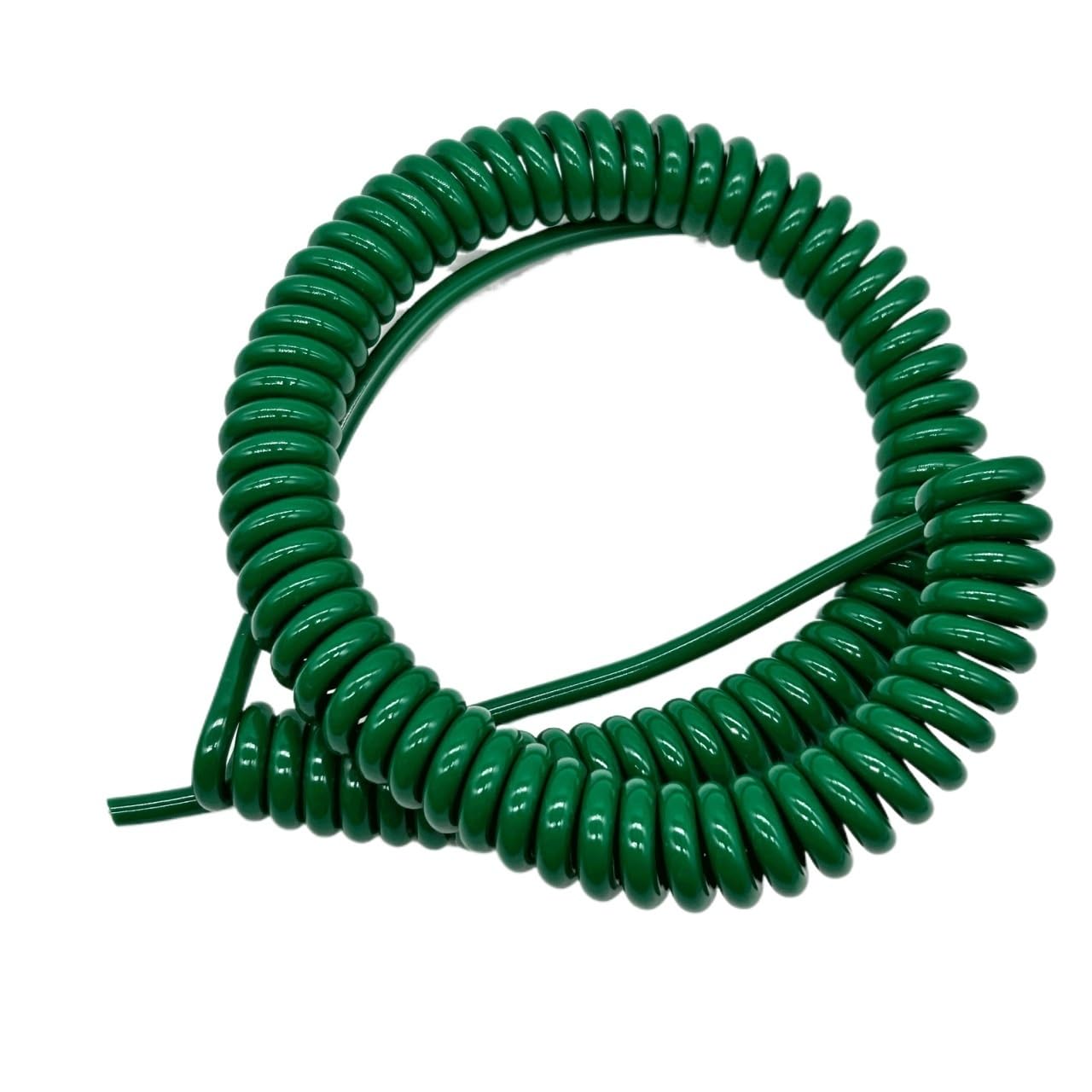 Cavo elettrico a spirale verde morbido unipolare da 13 AWG, 2,5 mm2, 1 nucleo Retrattile(Stretch 12 Meters)