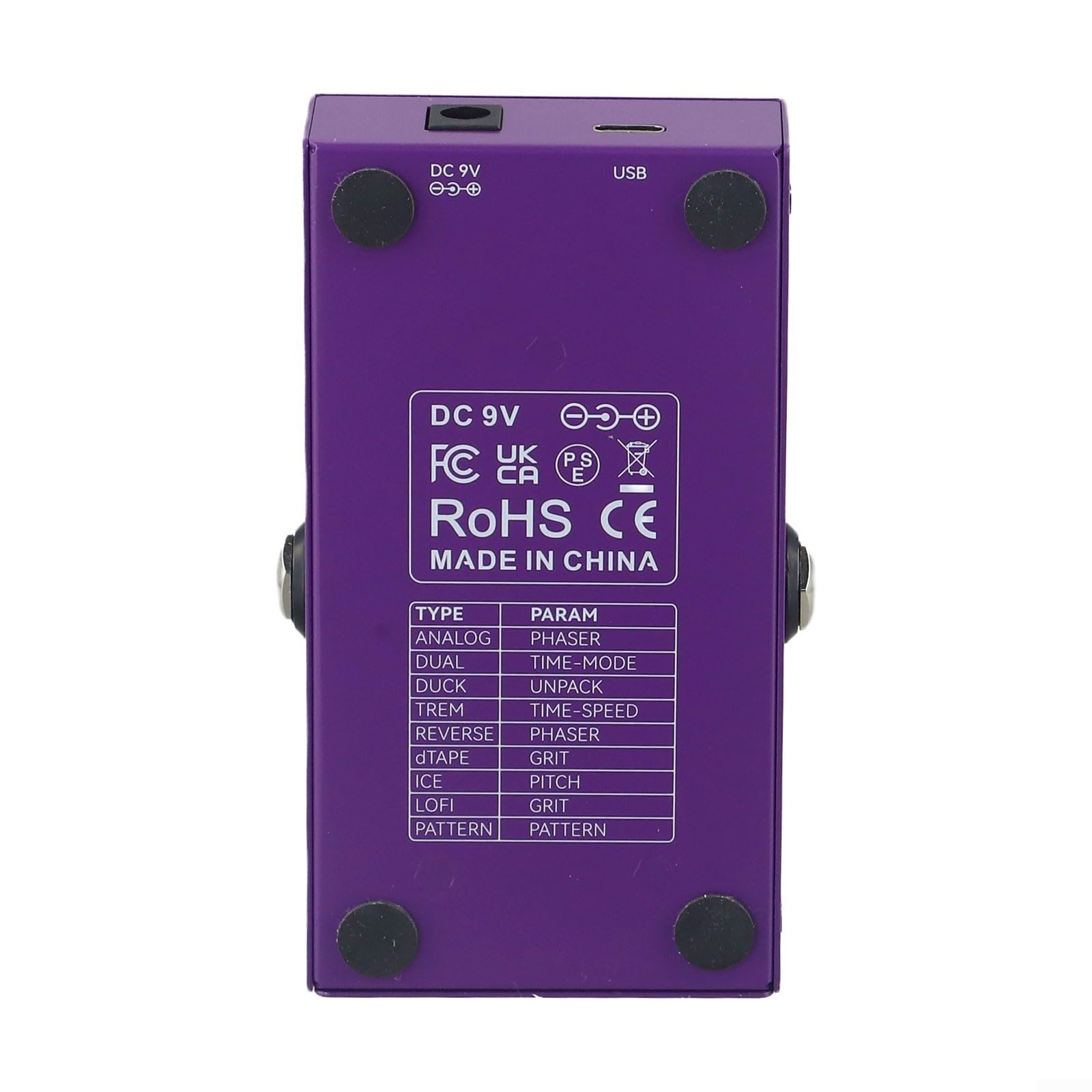 Digital Delay Pedal Mit 9 Effekten Für Gitarre, 3000Ms Verzögerungszeit, Metallgehäuse, TAP/HOLD-Modus, Präziser DSP-Prozessor Für Ambient-Soundscapes, Schwarz
