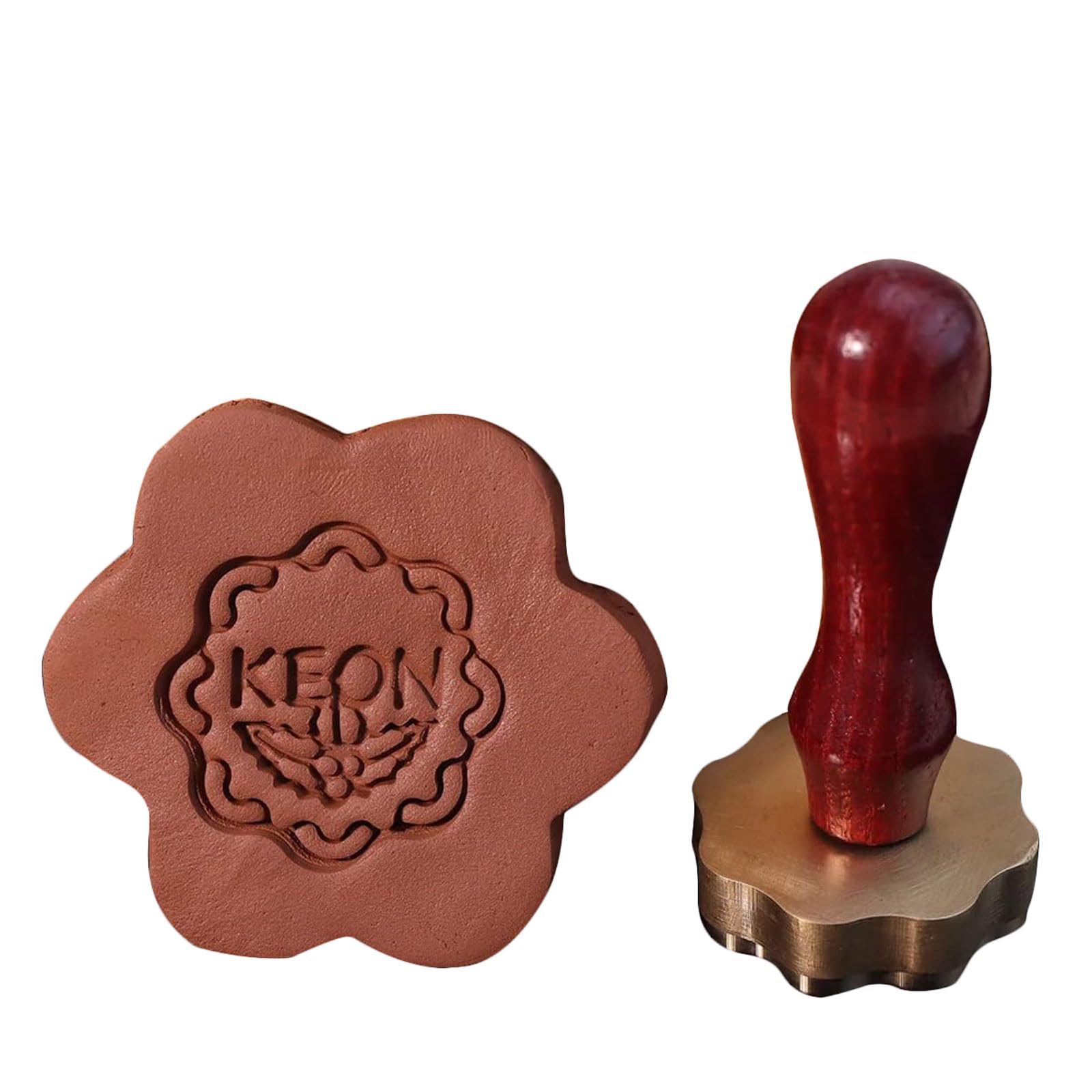 Timbro in ceramica con timbro in argilla fatto a mano con logo e nome Timbro con logo in ceramica Timbro per sapone con timbro in ceramica con firma personalizzata Kit timbro fai da te