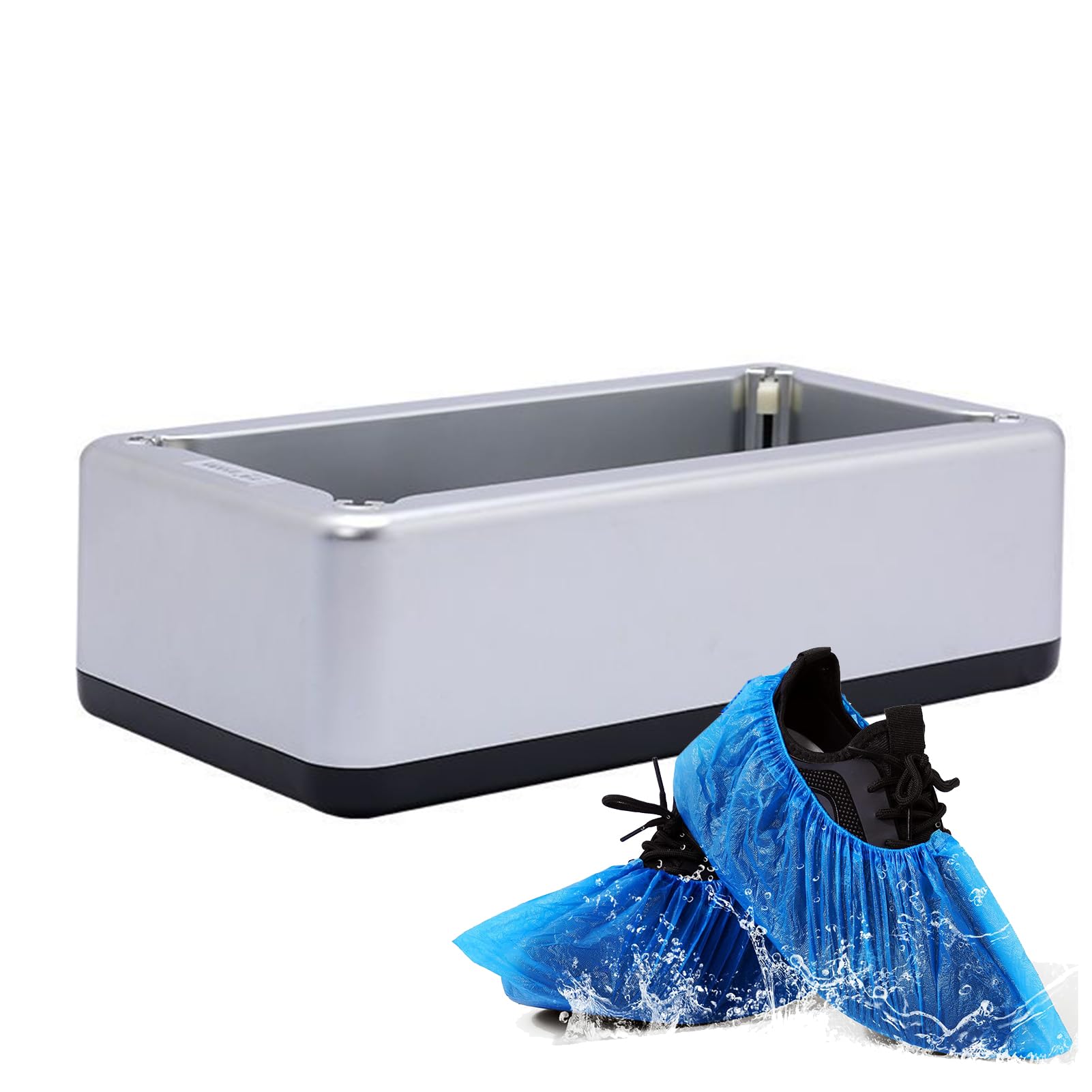 Dispensador automático de cubiertas de zapatos con 100 fundas desechables, máquina portátil para cubrir zapatos para uso médico, hogar, tienda y oficina