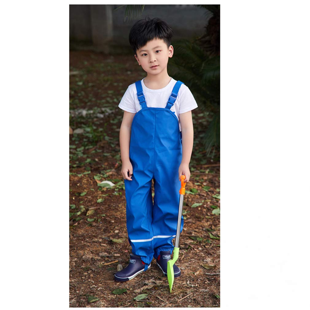 Pantalon de Pluie Enfant Imperméable Salopette Outdoor Garcon Étanche Boue Fille