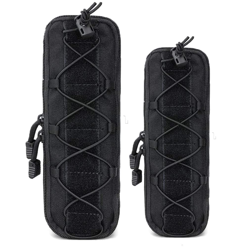 ACEXIER 1PCS Tattico Molle Coltello Sacchetto Torcia Custodia Custodia Piccola Borsa da Vita Escursionismo Coltelli da Caccia Fondina Sacchetti Magazine Pouch (S,Black)